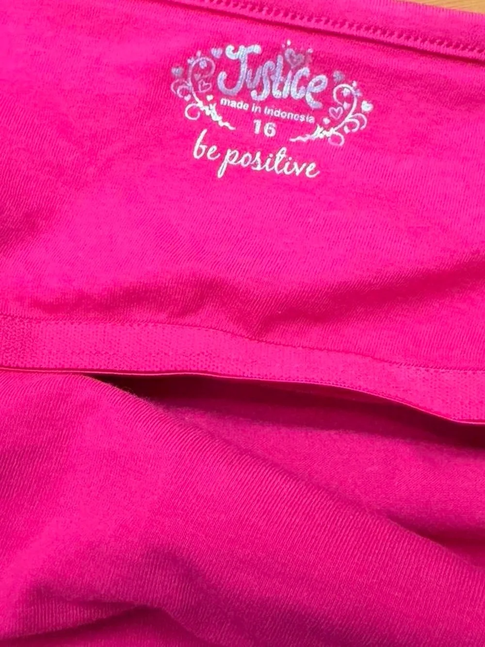 Justice Girls Pink Cami Top Size 16